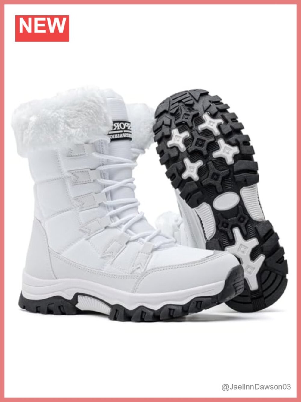 Women's Mid Calf Snow Boots Waterproof Warm Faux Fur Lined Non-Slip Winter